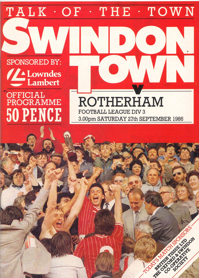<b>Saturday, September 27, 1986</b><br />vs. Rotherham United (Home)